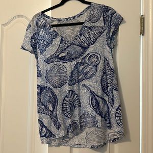 Lilly Pulitzer Shell Print Shirt